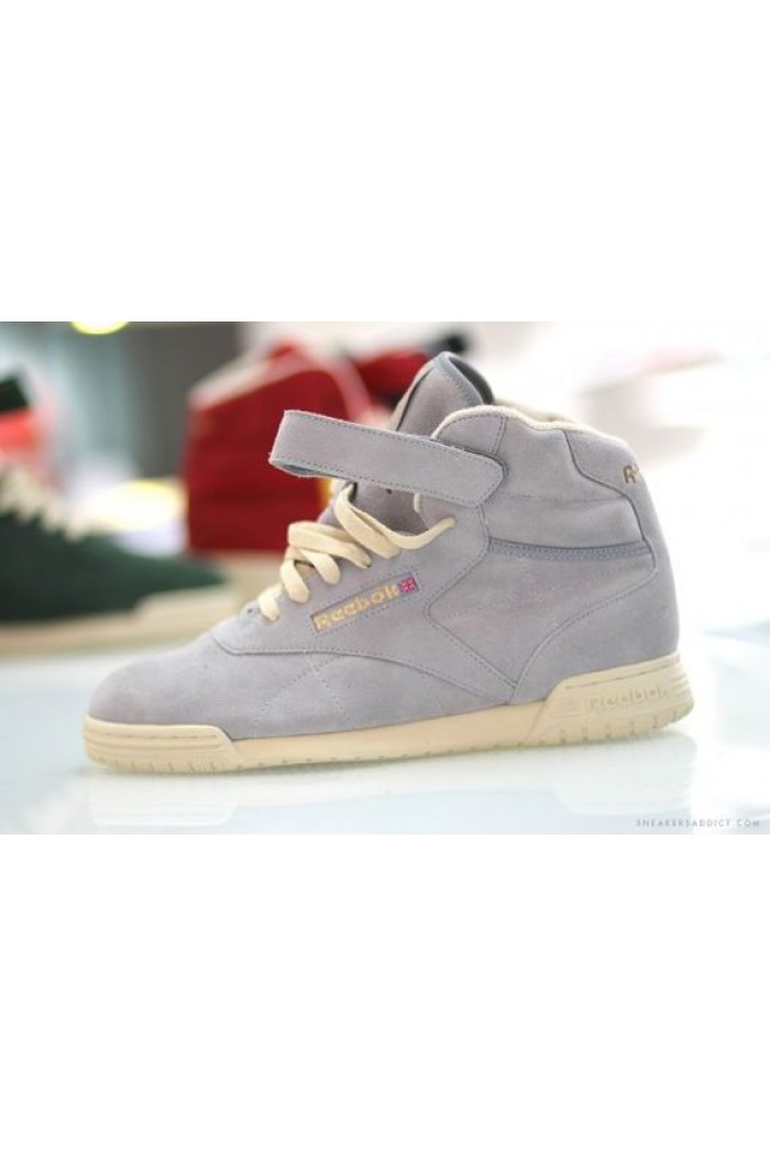 Reebok Exofit Clean Hi - Рийбок мъжки кецове в сиво.
